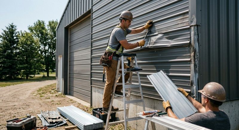 Our team working on Siding Service projects in Cherokee County, GA