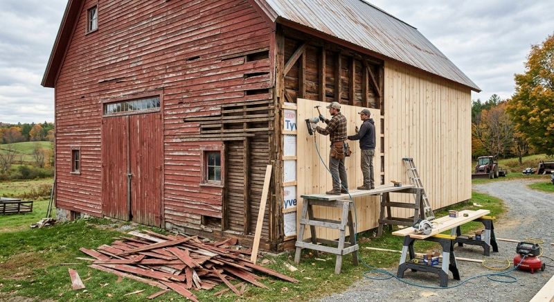 Barn Siding Replacement in Suwanee, GA
