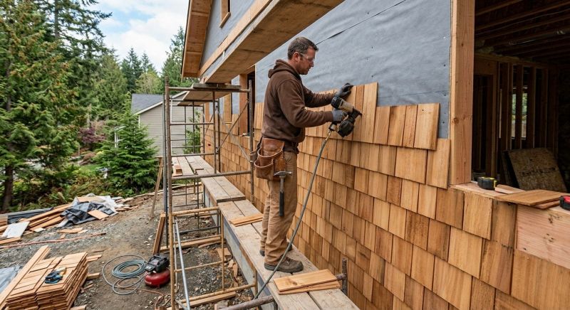 Cedar Siding Installation in Alpharetta, GA