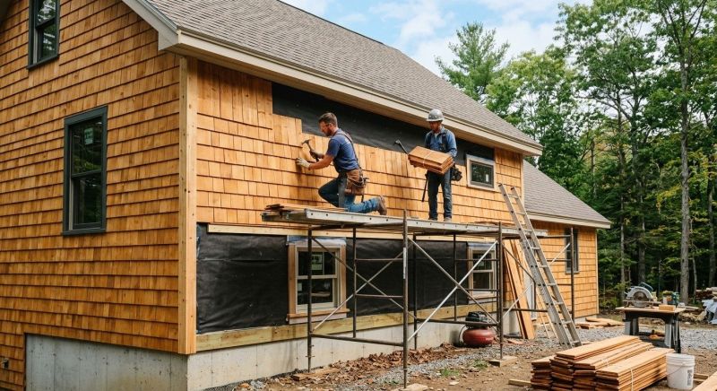 Cedar Siding Installation in Roswell, GA
