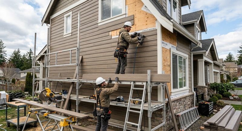 Faux Wood Siding Installation in Ball Ground, GA