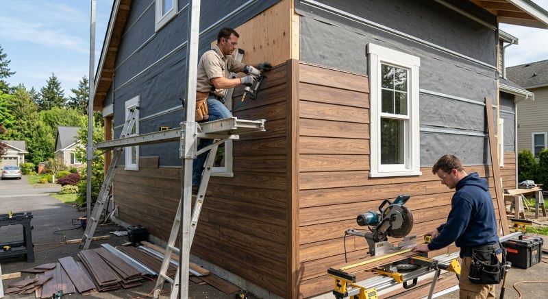 Faux Wood Siding Installation in Mableton, GA