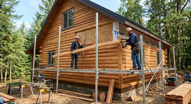 Log Siding Installation in Acworth, GA