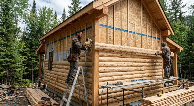 Log Siding Installation in Ball Ground, GA