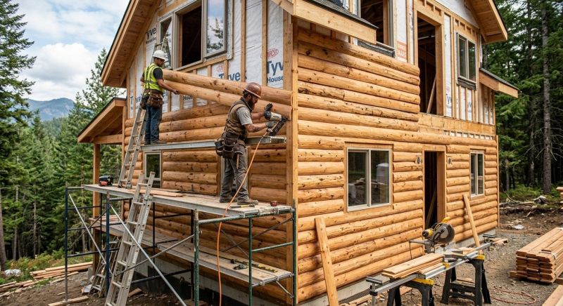 Log Siding Installation in Forsyth County, GA