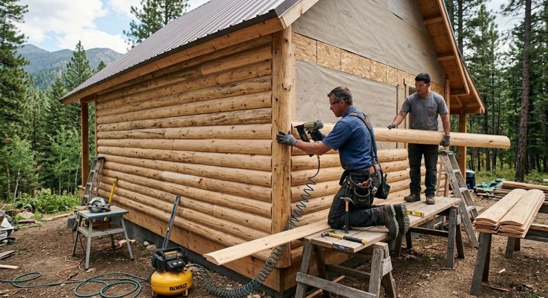 Log Siding Replacement in Cherokee County, GA