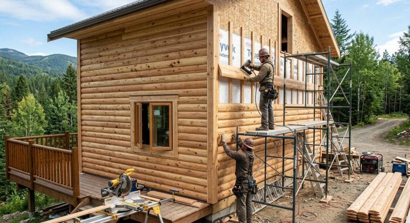 Log Siding Replacement in Cherokee County, GA