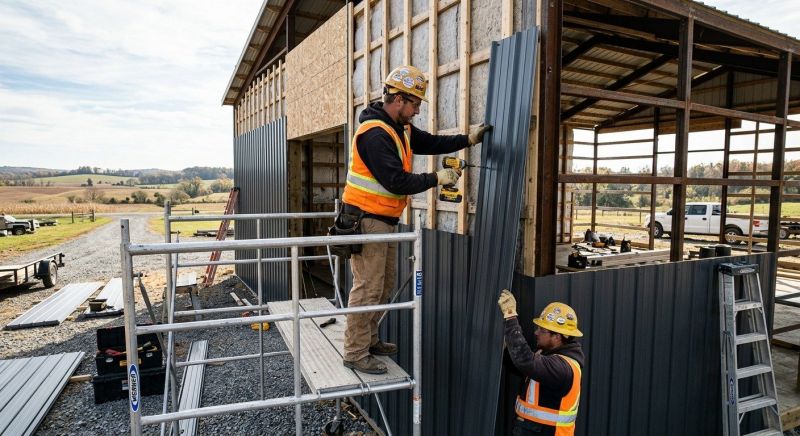 Metal Barn Siding Installation in Cherokee County, GA