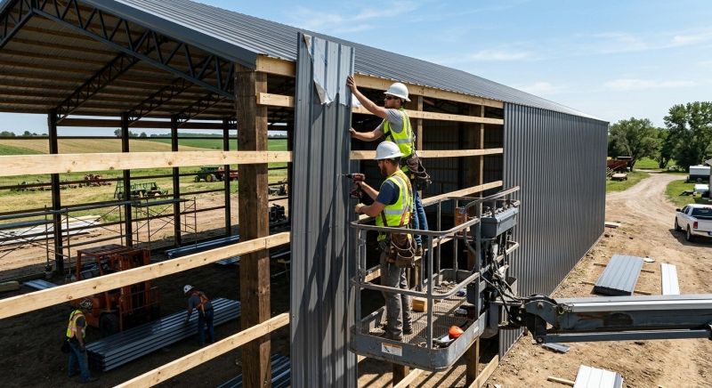 Metal Barn Siding Installation in Cherokee County, GA