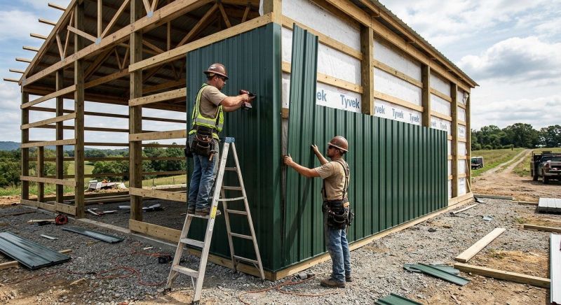 Pole Barn Siding Installation in Cherokee County, GA
