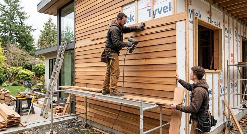Wood Cladding Installation in Roswell, GA